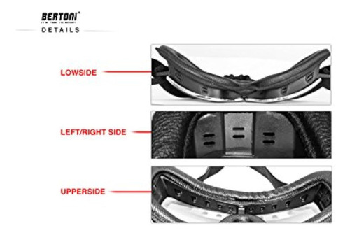 Gafas De Moto Bertoni De Piel Negra