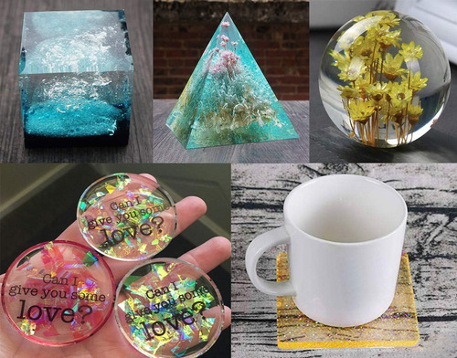 Silicona Moldes Fundición Resina Esfera Cubo Pirámide