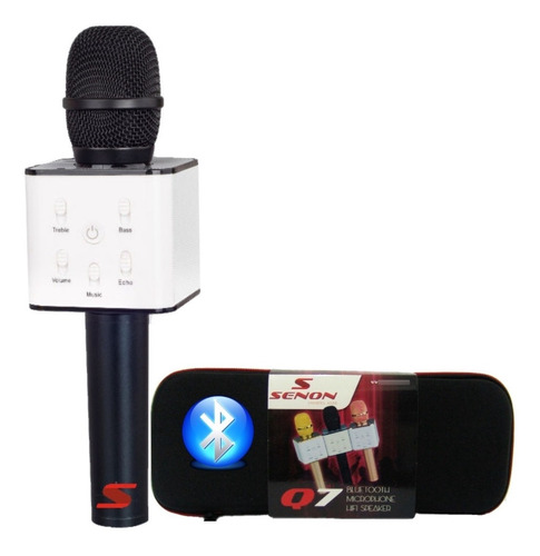 Microfono Portatil Senon Q7b Parlante Bluetooth Usb Karaoke