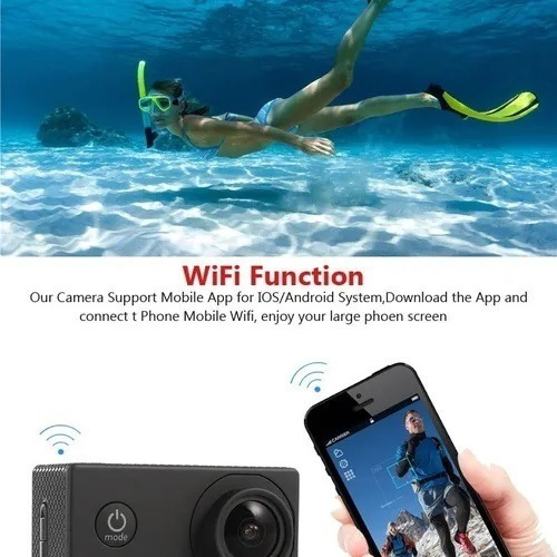 Imagem 3 de 7 de Mini Câmera Filmadora Sports 4k 1080p Prova D'agua Moto Bike