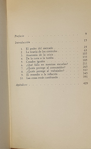 Libertad De Elegir De Milton Y Rose Friedman (Usado)