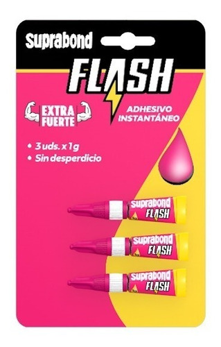 Imagen 1 de 8 de Adhesivo Instantáneo Suprabond Flash 3-en-1 Sin Desperdicio