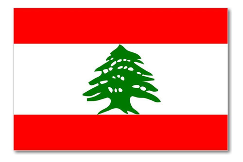 Bandeira Do Líbano 150x90cm Poliéster