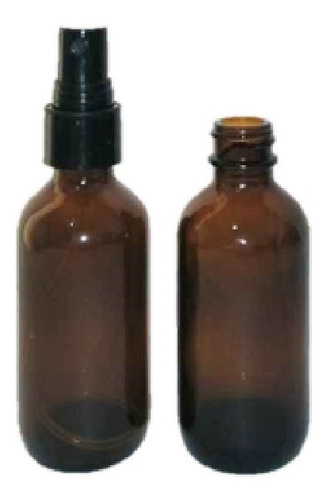 10 Pz Frasco - Envase Vidrio 60ml Ambar Atomizador(it-193)
