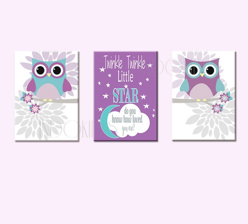 3 Cuadros Niña, Decoración Infantil 19 X 28, Envío Gratis