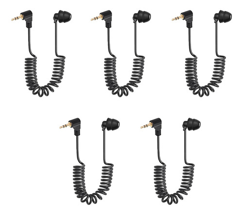 Auriculares Con Resorte De 3,5 Mm, 5 Unidades, Auriculares D