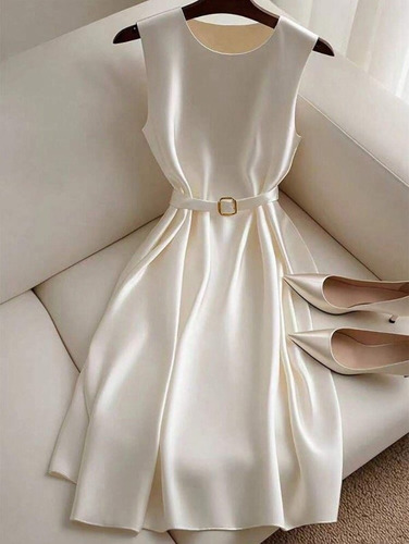 Vestido Importado De Saten, Elegante Y Delicado - Rozzano