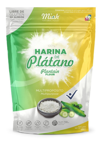 Imagen 1 de 2 de Harina De Platano Sin Gluten - kg a $50