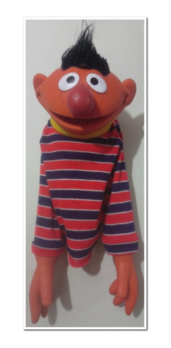 Muppets Ernie Marioneta, Cara Y Manos Goma, 40x15 Cms.aprox.