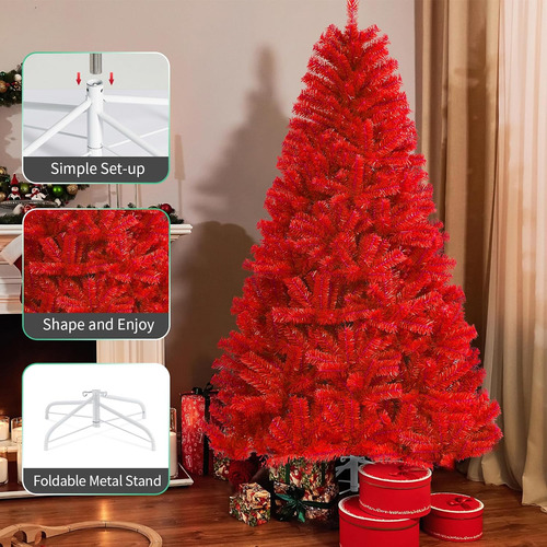 Jearey Artificial Holiday Christmas Tree 6ft, Árbol De Navid