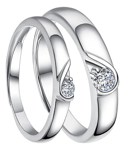 Anillos A Juego Con Corazón Anillos De Compromiso Y Amor A