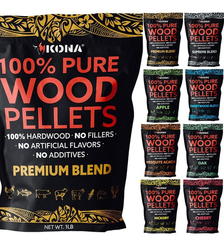 Trozos De Madera Para Ahumar Excelente Variedad De Sabores