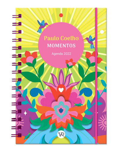 Imagen 1 de 4 de Agenda Diaria 2022 Paulo Coelho Momentos 13,5x20cm Espiral
