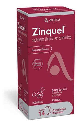Kit Arese Pharma Zinquel Com 3 Caixas De 14 Comprimidos Cada