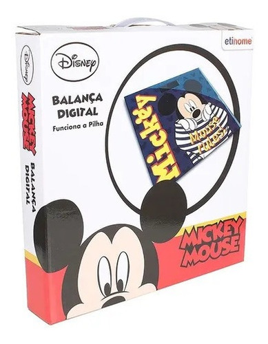 Imagem 1 de 2 de Balança De Banheiro Digital Mickey Mouse 180 Kg - Etihome