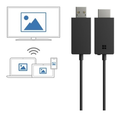 Imagen 3 de 4 de Adaptador Portatil Wireless P3q-00017 Microsoft Hdmi + Usb