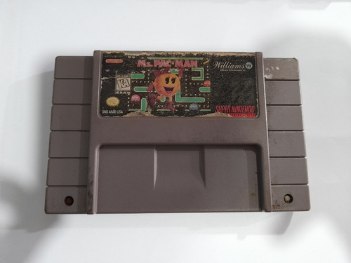 Ms. Pac-man Para Super Nintendo Snes,excelente Titulo