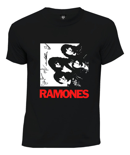 Camiseta Rock Punk Integrantes Ramones 