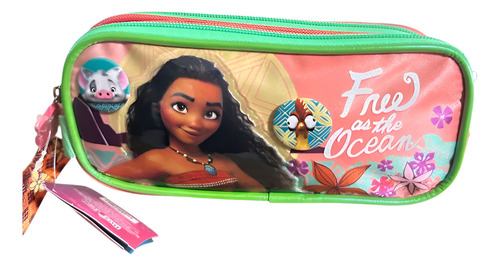 Lapicera/estuchera Escolar Moana La Pelicula Color Marrón
