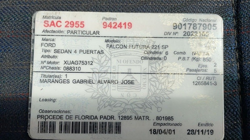 Imagen 8 de 10 de Ford Falcon 79 Falcon Sp