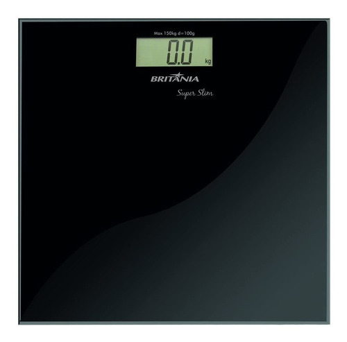 Balança Britânia Super Slim Digital 150kg Cor Preta