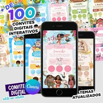 Comprar Pack Convites Infantil Digitais Templates Editáveis 128 Ates