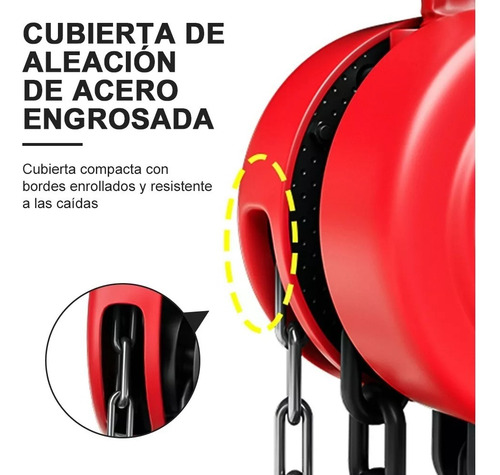 Tecle Manual De 1 Tonelada Con Cadena De 5 Metros