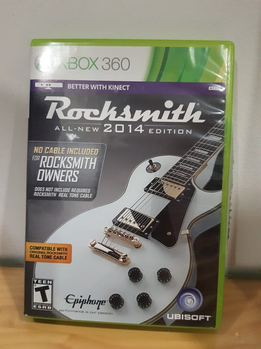 Videojuego Rocksmith Edición 2014 Para Xbox 360 + Cable