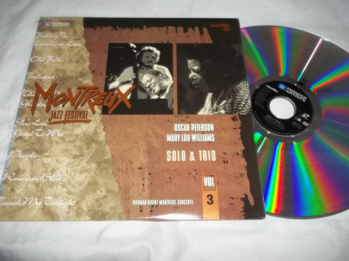 Ld Laserdisc - Montreux Jazz Festival - Vol. 3 - Solo E Trio