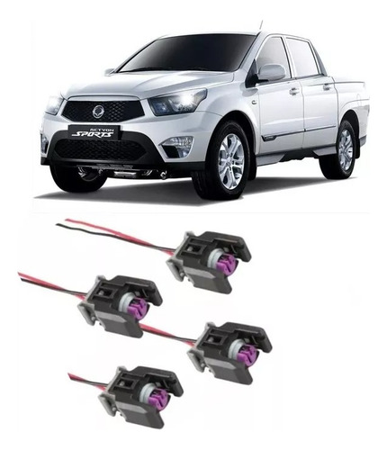 Enchufe Conector Inyector Ssanyong New Actyon Delphi Euro 5