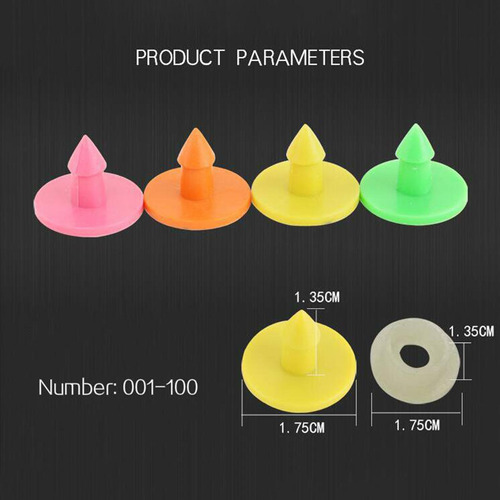 100 Piezas De Oreja Tarjeta De Identificación Anticaída