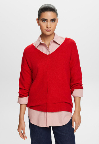 Sweater De Cuello V Mujer Esprit