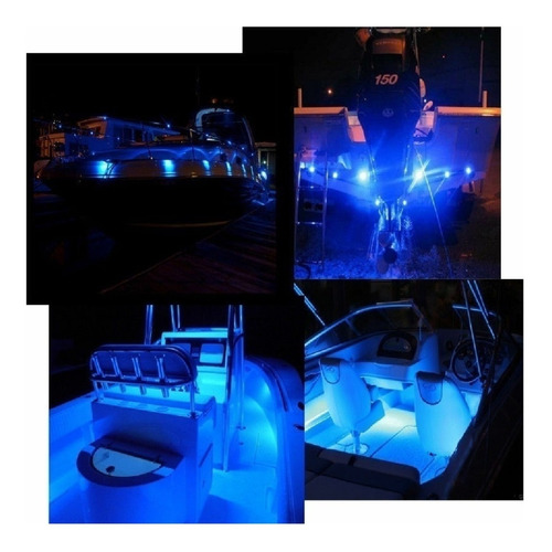 Imagen 8 de 8 de Kit Ojo De Aguila 9w Con Lupa Luz Led Cob Azul X2