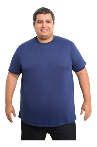 Camiseta Plus Size Dry Fit Camisa Masculina Corrida Academia