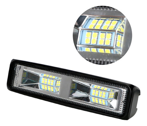 Neblinero Barra Led Espejo  Blanco+ Estrobo 30w Auto/moto