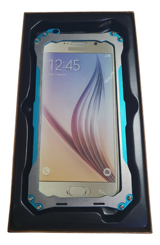 Case Galaxy S6 Normal Funda Metálico Con Tornillos Premium