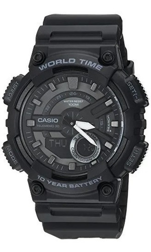 Reloj Casio Aeq-110w Telememo Hora Mundial Original Garantía