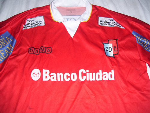Deportivo Español Dana 2013 Match Worn Talle 5 Banco Ciudad (Usado)