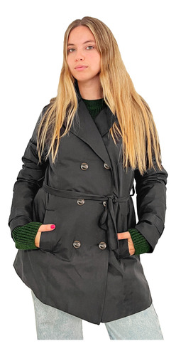 Customs Ba Trench Pilotos Mujer Impermeables Rompeviento A