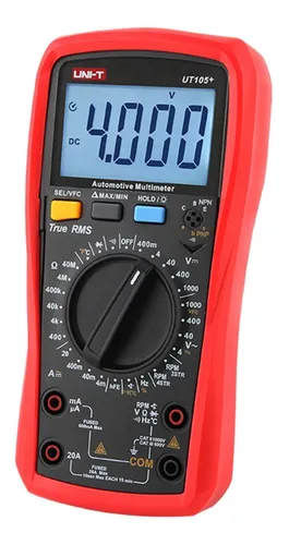 Multímetro Tester Automotriz Profesional Uni-t Ut105+ Rms