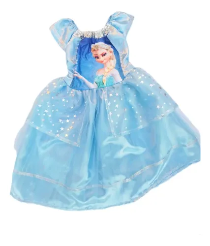Vestido de frozen online para niña mercadolibre