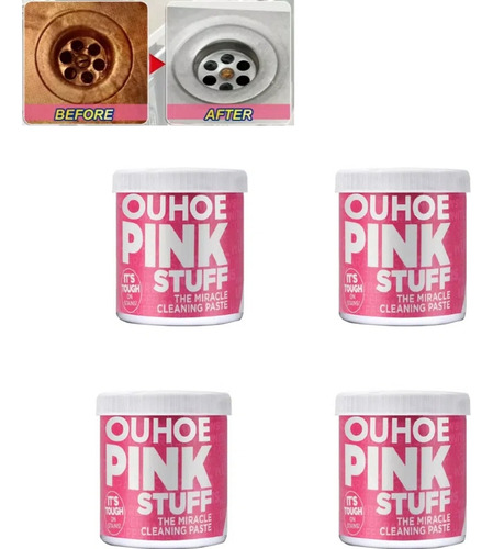 Crema Limpiadora Multiusos Universal Pink, 4 Unidades.