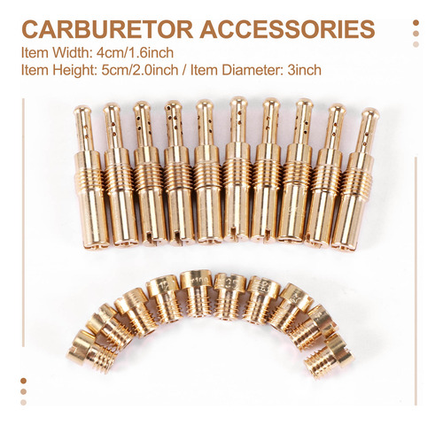 Kit De Carburador Main Jet, 20 Piezas, Slow/jet, Para Pwk Y