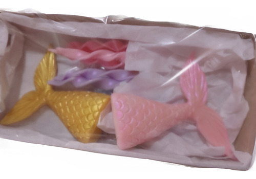 Adorno De Torta Kit De Mini Cola De Sirena