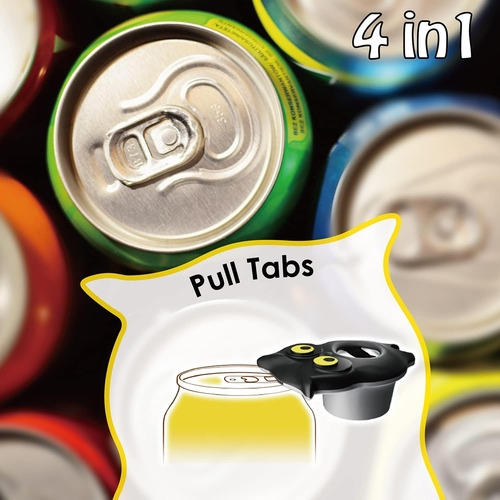 Abridor De Botellas Múltiple Para Tapas Tipo Torsión, 4 En 1