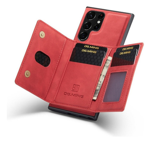 B Funda De Polipiel Tarjeta For Samsung Galaxy S20 S21 S22
