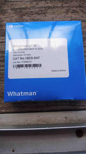 Filtros Whatman De 47 Mm De Diámetro Catalogo 1823-047 Cx100