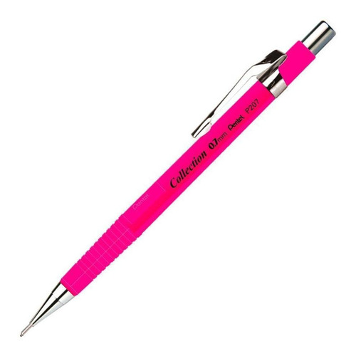 Lápiseira P200 0.7mm Rosa Fluorescente P207-fp - Pentel