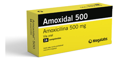 Amoxidal500® X 16 Comprimidos | Lab. Megalabs