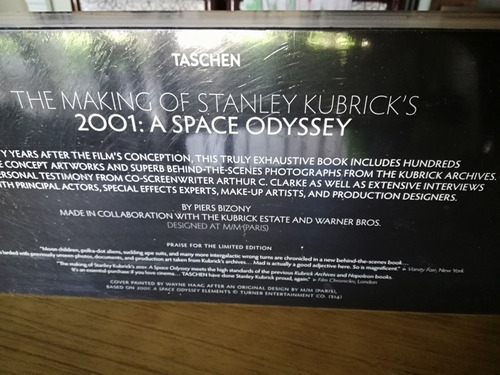 The Making Of Stanley Kubrick's 2001: A Space Odyssey, De Piers Bizony. Editorial Taschen En Inglés